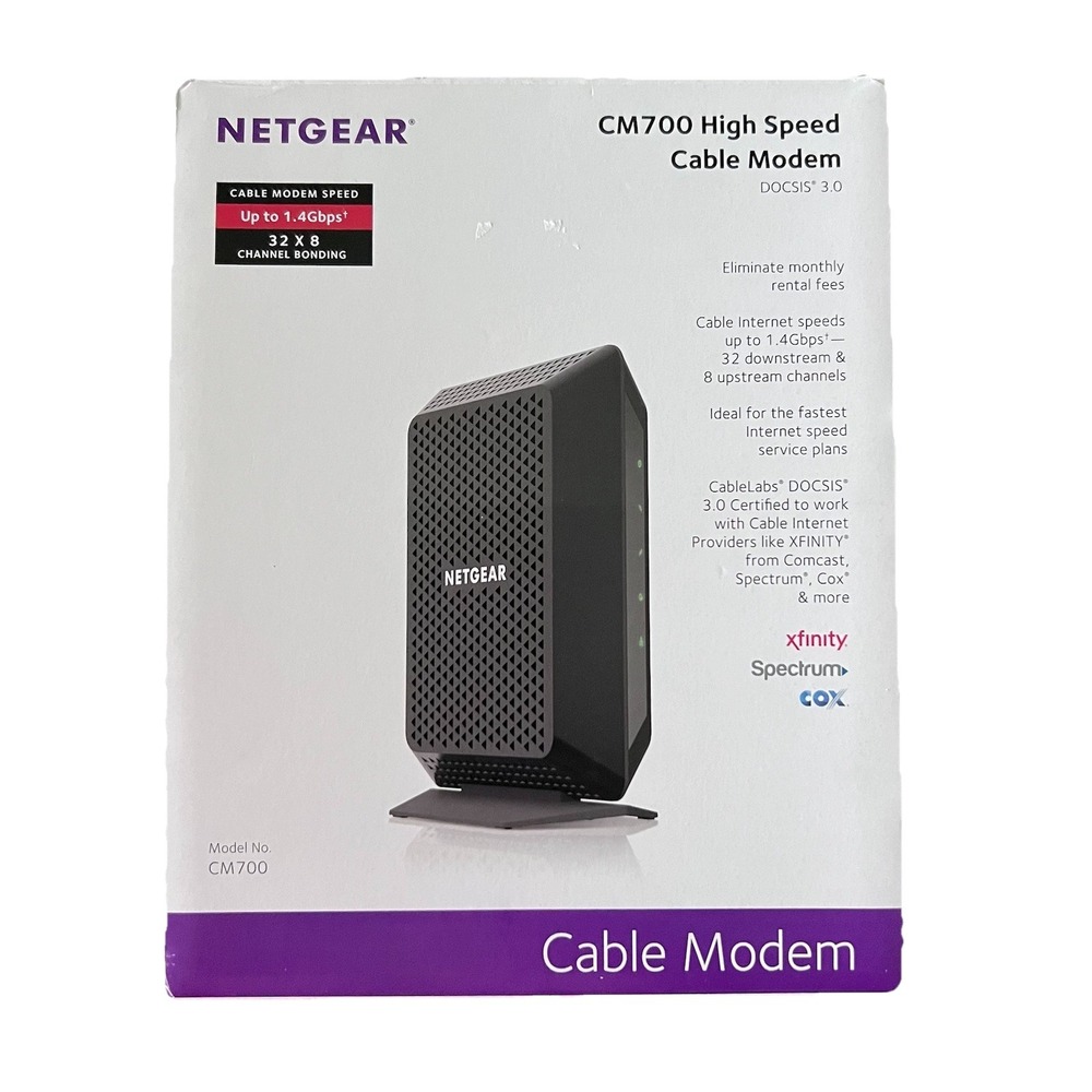 NETGEAR CM700-1AZNAS DOCSIS 3.0 Cable Modem  32x8‎ Channels  NEW